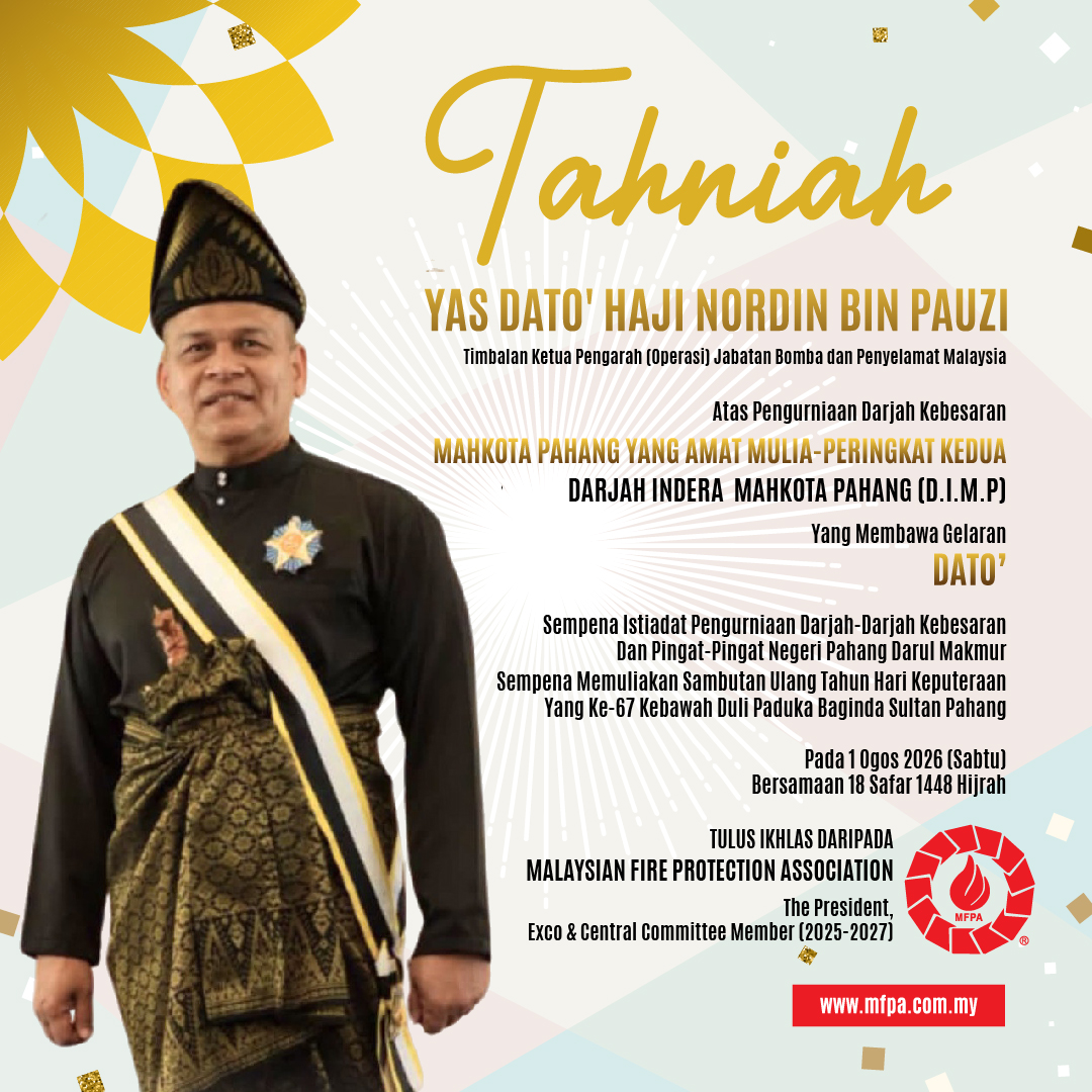 congratulatory note to YAS Dato' Haji Nordin
